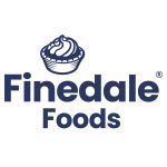 finedale foods logo stacked square blue